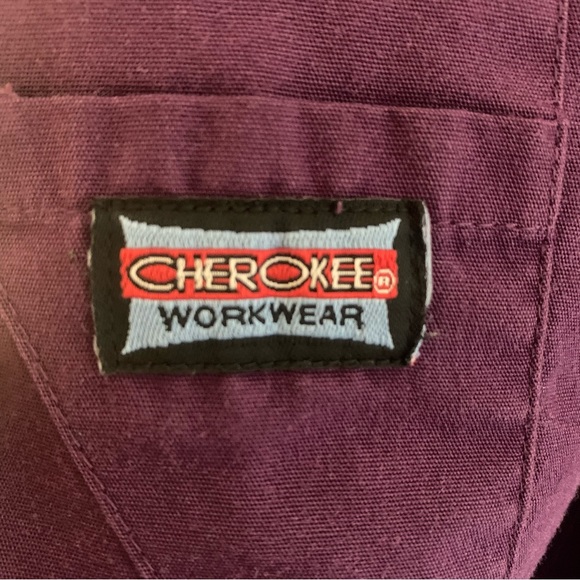 Scrub Star Top Size XL Black/Flowers Cherokee Purple Pants Woman Scrubs Size 2XL - Picture 9 of 9